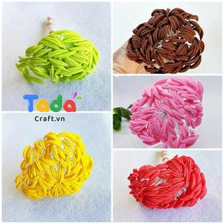 10 Cái nhụy hoa Ly Dẹp làm hoa vải, hoa len handmade