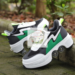 Giày Patin 4 bánh gấp gọn phù hợp với cả người lớn, trẻ em, nam hay nữ full size
