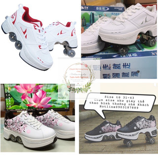 GIÀY THỂ THAO KIÊM GIÀY TRƯỢT 2 TRONG 1