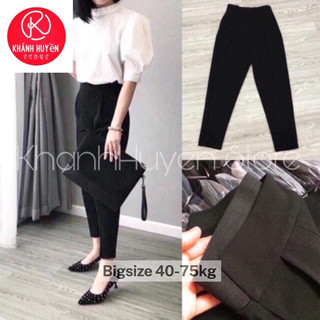 Quần baggy cạp bigsize 85kg có chun sau dễ phối đồ-mã baggy công sở