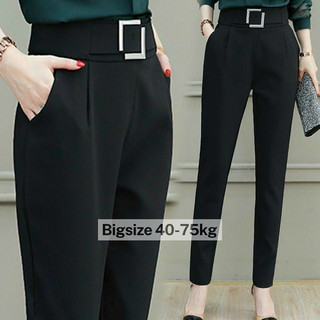 Quần Baggy Công Sở  [ HÀNG CAO CẤP]  Quần âu công sở kèm đai sắt  chất mát, dày dặn đứng form-mã quần thắt lưng