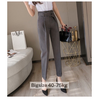 Quần baggy công sở kèm đai - quần tây công sở kèm thắt lưng -mã quần thắt lưng