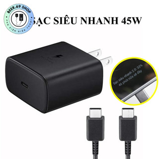 Bộ Sạc Nhanh ss 45w không nóng không loạn cảm ứng, Củ sạc 45w dùng cho các dòng như Note 20 ultra, S20, Note 10plus...
