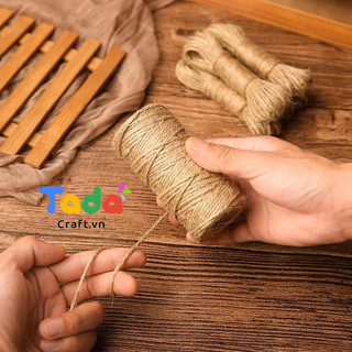 5 mét dây bố, dây thừng, dây gai trang trí handmade, decor, gói quà