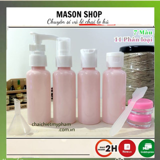 Bộ Chiết Mỹ Phẩm Du Lịch 8 Món Giá Rẻ - Set Chai Lọ Nhựa Pet Sang Chiết Mĩ Phẩm Giá Sỉ