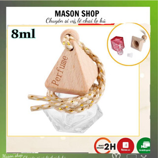 Lọ Đựng Tinh Dầu Treo Xe Ô Tô 7Ml / Vỏ Chai Thủy Tinh Lục Lăng Dùng Chiết Nước Hoa Rỗng