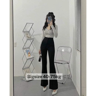 Quần suông Loe 1 cúc cạp vải-mã 48