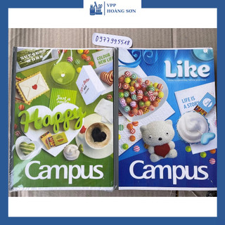 Vở Kẻ Ngang Campus 80, 120, 200 Trang Giấy Đẹp