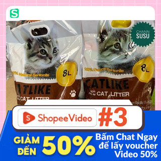 Cát vệ sinh cho mèo - Catlike cát vệ sinh 9L cho mèo vón và khử mùi