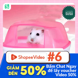Bồn tắm chuột hamster - Chậu tắm hamster to KT 12x9x9cm nhà tắm hamster thú cưng