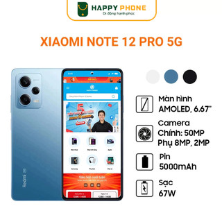 Điện thoại xiaomi redmi note 12 pro 5g - hàng chính hãng, mới 100%, bảo hành 18 tháng