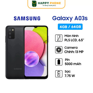 Điện Thoại Samsung Galaxy A03s (4GB/64GB) - Hàng Chính Hãng, Mới 100%, Nguyên seal