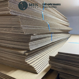 10 Tấm Bìa Carton 3 lớp dày dùng đóng hàng, làm mô hình, bìa đủ size 50x50cm, 50x100cm, dày 4.5mm, đặt theo yêu cầu SLL