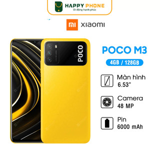 Điện thoại Xiaomi POCO M3 (4GB/128GB) - Hàng Chính Hãng, Bảo hành 18 tháng