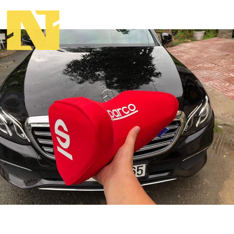 Gối tựa đầu ô tô cao su non Sparco SPN100RD- CHIẾC