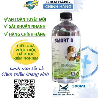 Dung dịch sát khuẩn - nước anolyte - nước muối điện hoá khử khuẩn, vệ sinh mũi họng -chai 500ml koshka home