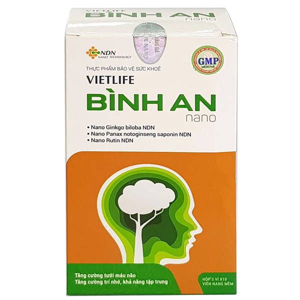 Vietlife Bình An 30 viên - Đột phá nano dược liệu giúp an não, bình tâm.