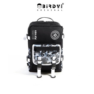 Balo nam đi học thời trang màu đen, basic nam nữ Local Brand BIRDYBAG - Tool camo backpack
