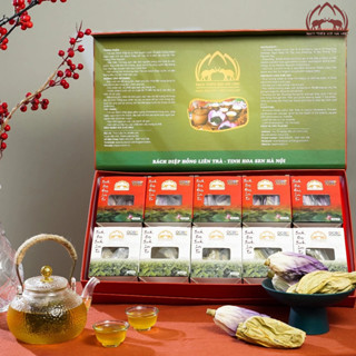 Trà Sen Tây Hồ Cao Cấp - Hộp Quà Tặng Sang Trọng, Thích Hợp Mọi Dịp - Cao Cấp 20 Bông Trà