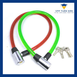 Khoá dây cáp chống trộm xe đạp, xe máy, khoá nhà cửa chắc chắn