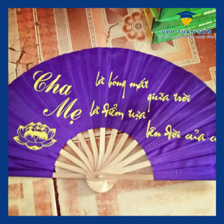 Quạt Vải Lụa Hoạ Tiết Đẹp