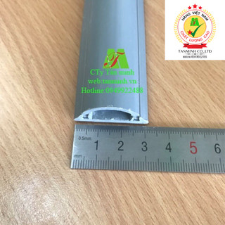 Nẹp sàn bán nguyệt màu xám