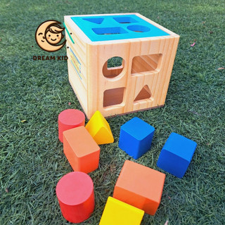 Đồ chơi hộp thả khối,hộp thả khối gỗ Minh Thành, đồ chơi giáo dục