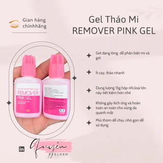 Remover PINK  gel tháo mi -DỤNG CỤ NỐI MI_Quyên Quyên