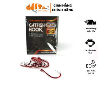 Lưỡi Hirushima Catfish Hooks Red color Hita Lure câu cá Tra, cá Trê Hita Lure