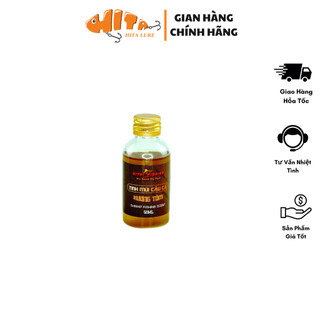 Tinh mùi câu cá Hương Tôm dạng nước chay 50ml dùng để trộn mồi câu cá trê, cá lóc, cá rô phi, cá rô