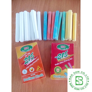 2 hộp Phấn mic không bụi 10 Viên trắng, Phấn không bụi