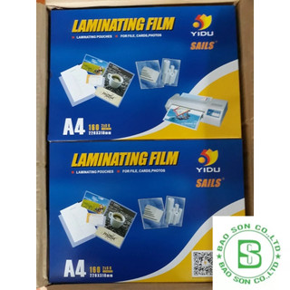 Màng ép plastic, Nhựa ép Plastic A4 80Mic chính hãng (hộp 100 tờ) nhựa ép hình a4