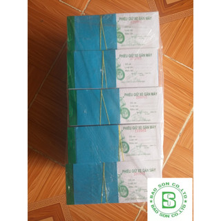 combo 100 cuốn phiếu giữ xe, vé giữ xe có số nhảy