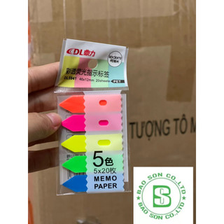 Note 5 màu nhựa mũi tên, note mũi tên nhựa, giấy ghi chú mũi tên, giấy note mũi tên, note hàng rào