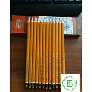 Bút chì gỗ 2b, Combo 1 Hộp Bút Chì Gỗ 2B/3B/4B/5B/6B (12 Cây/Hộp)