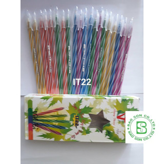 Bút nến, Hộp 20 cây bút bi nến dài Ấn độ cao cấp (bút bi Vâng Thiêng) ngòi 0.5mm