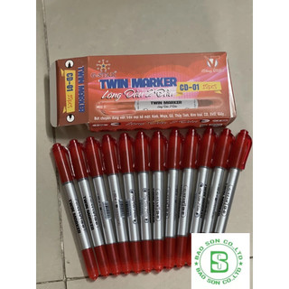 12 cây bút lông dầu ghi đĩa cd 2 đầu gstar cd-01, bút lông dầu cd 2 đầu