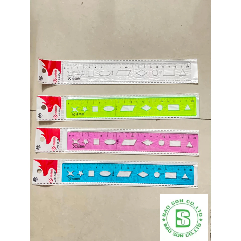 5 cây Thước dẻo 20cm, thước học sinh, thước thẳng 20cm, thước kẻ 20cm