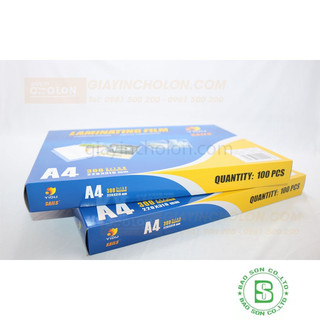 Nhựa ép plastic A4 150mic chính hãng - 100 tờ/hộp, nhựa ép plastic A4, màng ép plastic a4