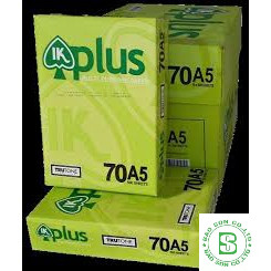 Giấy IK plus A5 70gsm, Giấy in photo Ik Plus ĐL 70 A5 - 500 tờ/ram