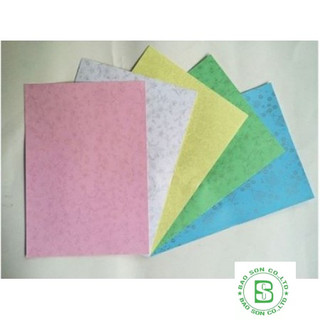 Bìa vân bông A4, bìa thơm thái A4 dày - 100 tờ /xấp