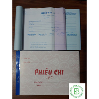Phiếu chi 3 liên, phiếu thu 3 liên 150 tờ 13x19