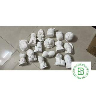 Tô tượng thạch cao 8cm - 12cm (không kèm màu)