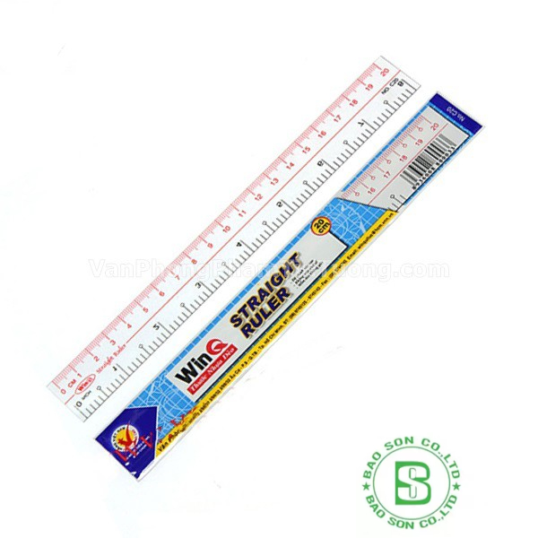 5 cây Thước win 20cm dẻo, thước win 20cm, thước dẻo 20cm, thước thẳng học sinh