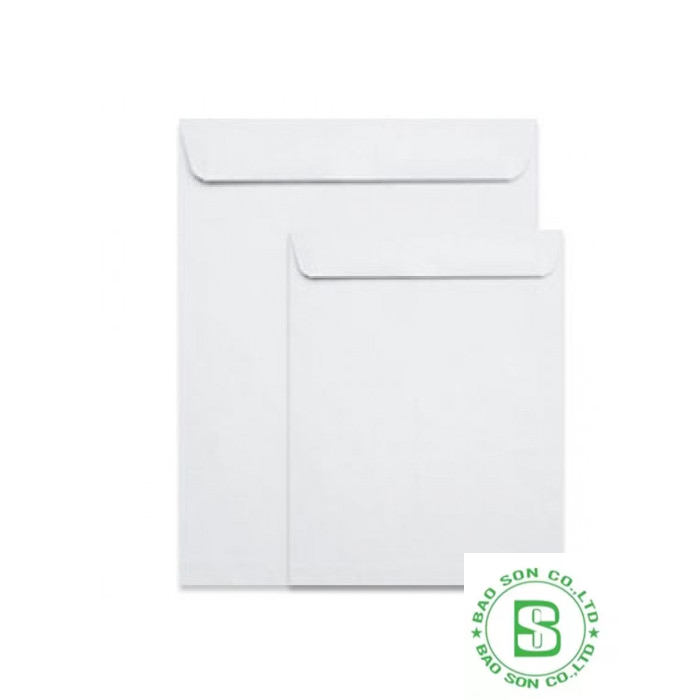 Bao thư A4 trắng đl 80gsm, bao thư A4 vàng  ĐL 100gsm (100 cái/xấp)