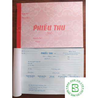 Phiếu thu 1 liên, phiếu chi 1 liên 100 tờ 13x19