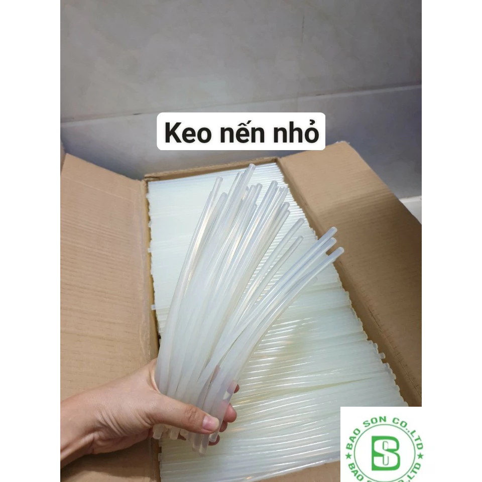 keo nến silicon, 100 cây keo nến nhỏ siêu dính, keo silicon, keo súng, keo dùng cho súng keo nhỏ 20W