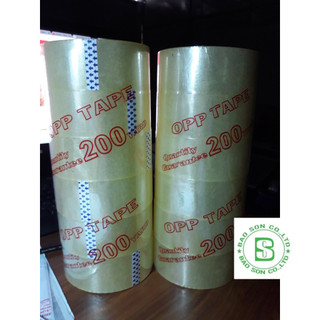 Băng keo trong/đục 5F 200Ya siêu dính (1 cây 6 cuộn)