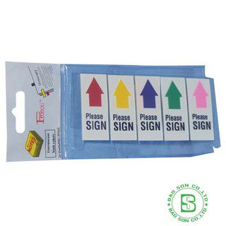 Giấy note Please Sign 45649, giấy ghi chú, note mũi tên