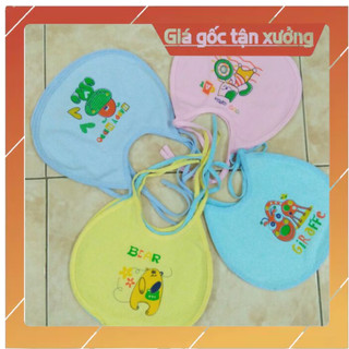 Yếm nhỏ cottong. Yếm 2 lớp buộc dây